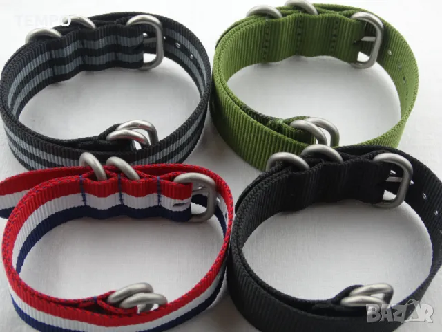 КАИШКА ZULU ЧЕРНА- 22мм + ПОДАРЪК, снимка 5 - Каишки за часовници - 44479479