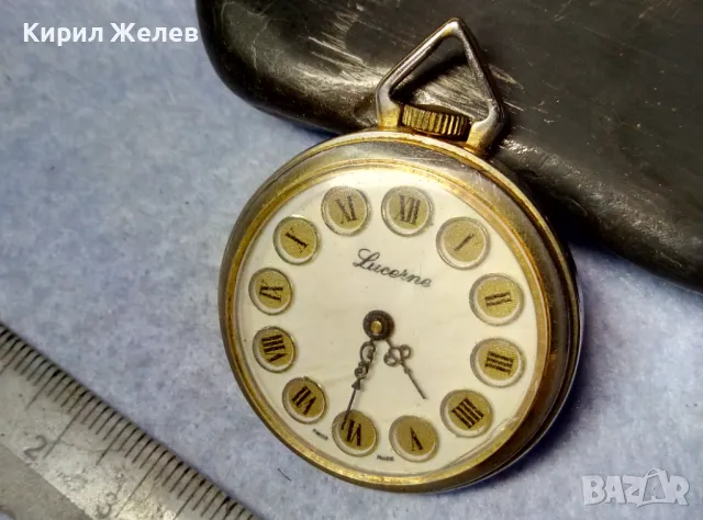 LUCERNE SWISS MADE Стар ОРНАМЕНТИРАН ЛЕКСОЗЕН ПОЗЛАТЕН ДЖОБЕН ЧАСОВНИК със СРЕБЪРЕН КАПАК 50136, снимка 9 - Антикварни и старинни предмети - 49487223