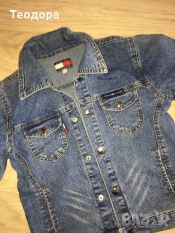 Дънково яке Tommy Jeans/Hilfiger р.146/152, снимка 4 - Детски якета и елеци - 36048066