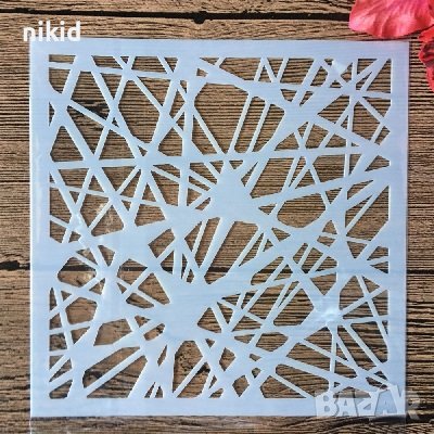 паяжина драсканица стенсил шаблон за спрей за торта украса Scrapbooking