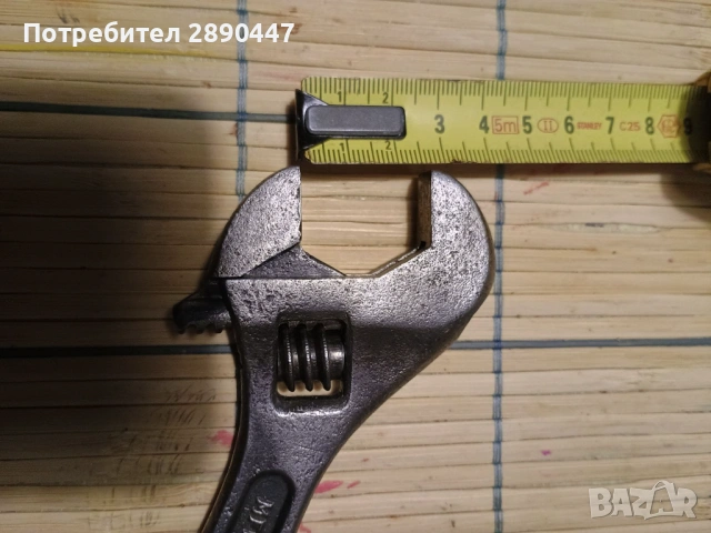 Античен американски раздвижен ключ, снимка 4 - Ключове - 53270722