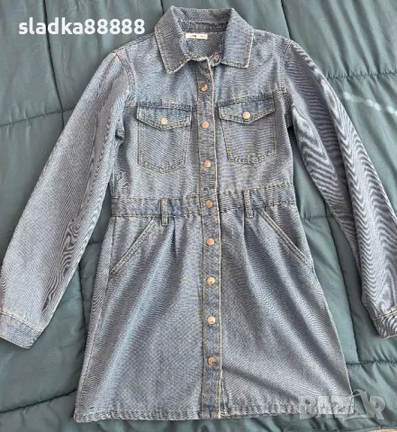 Дънкова рокля за момиче