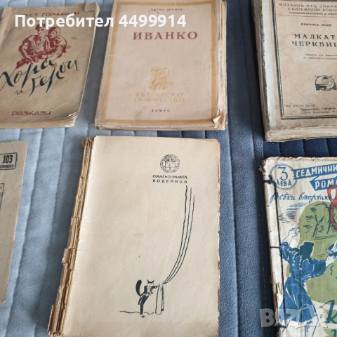 Лот от 6 броя стари книги, снимка 3 - Антикварни и старинни предмети - 52440472