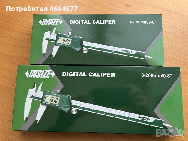 Дигитален шублер 150мм 200мм INSIZE, снимка 7 - Шублери - 52588784