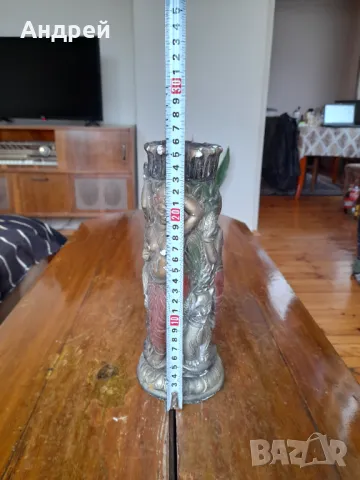 Стара гипсова ваза, снимка 5 - Други ценни предмети - 49082968