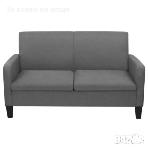 Двуместен диван, 135х65х76 см, тъмносив Код P419, снимка 2 - Дивани и мека мебел - 50060023