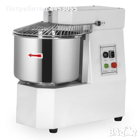 Професионална тестомесачка 20 L – 8 кг капацитет, 1.1 kW, 230V, снимка 3 - Обзавеждане на кухня - 52477128