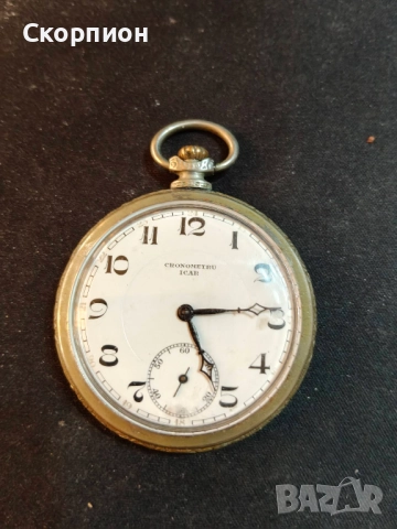 Швейцарски джобен часовник - HRONOMERU IKAR 17 РУБИНА - ПРОМОЦИЯ, снимка 2 - Джобни - 51648276