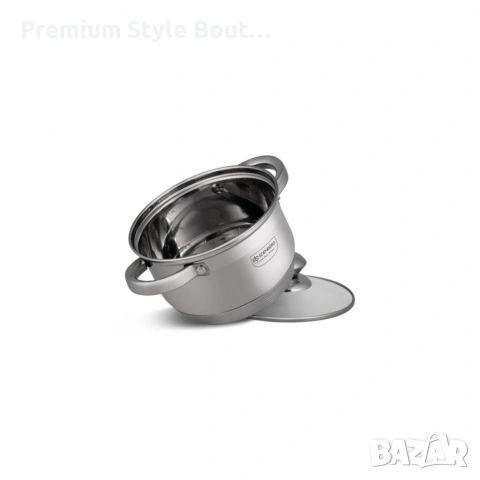 Комплект тенджери от неръждаема стомана , 10 части, Индукция, снимка 14 - Други - 53742446