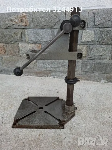 Немска стойка за бормашина WOLFCRAFT , снимка 4 - Бормашини - 49686436