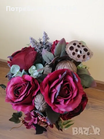 Рози изкуствени обемни , снимка 2 - Декорация за дома - 49401092