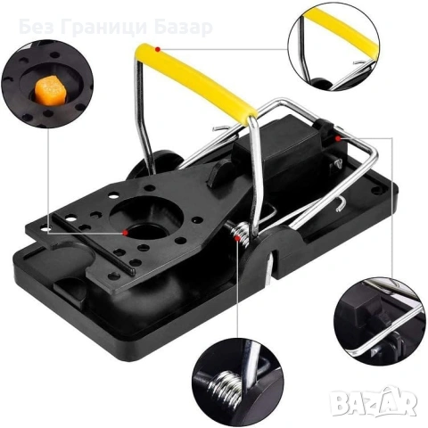 Нови Многократни капани за гризачи 6 броя, лесен монтаж, без отрови, безопасни, снимка 5 - Други стоки за дома - 53644776