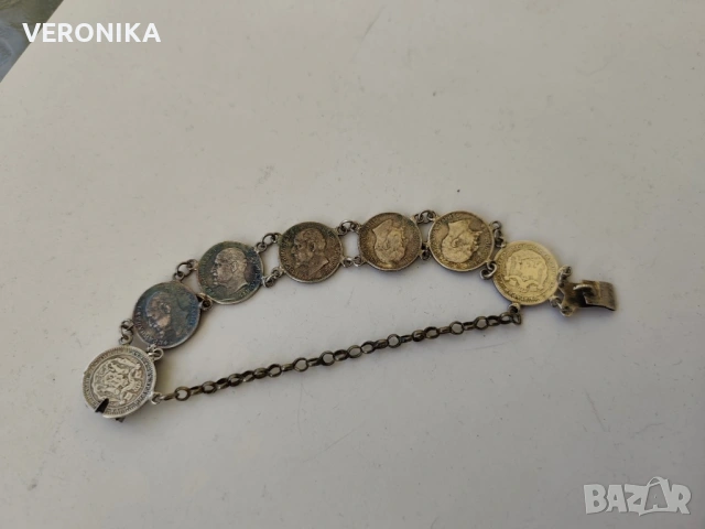 Гривна от Сребърни Царски монети, снимка 6 - Антикварни и старинни предмети - 53833500