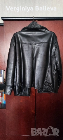 Мъжко кожено яке, снимка 2 - Якета - 53691455