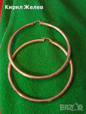 СТИЛНИ ЕФЕКТНИ КЛАСИЧЕСКИ СРЕБЪРНИ РЕТРО АРТ ОБЕЦИ СРЕБРО 925 ПРОБА ГОЛЕМИ 38425