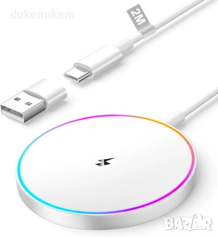 15W безжично MagSafe зарядно за iPhone и AirPods