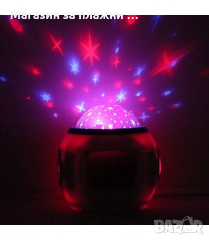 ДЕТСКИ НАСТОЛЕН МУЗИКАЛЕН ЧАСОВНИК С ПРОЖЕКТОР ЗА ЗВЕЗДИ - код 1038, снимка 2 - Други - 34240810