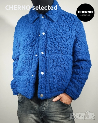 Яке с изкуствен шърлинг ZARA Faux Shearling Jacket – размер L – ново с етикети, снимка 2 - Якета - 52930129