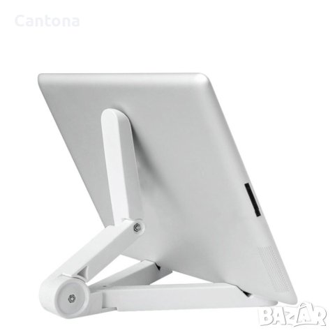 Универсална стойка за таблет, регулируем държач, преносима, сгъваема, за телефони и таблети (4-13 ин, снимка 5 - Селфи стикове, аксесоари - 40419957