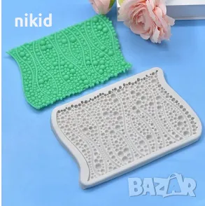 перли текстура релеф ситни едри топчета силиконов молд форма фондан шоколад торта декор украса, снимка 2 - Форми - 47281425