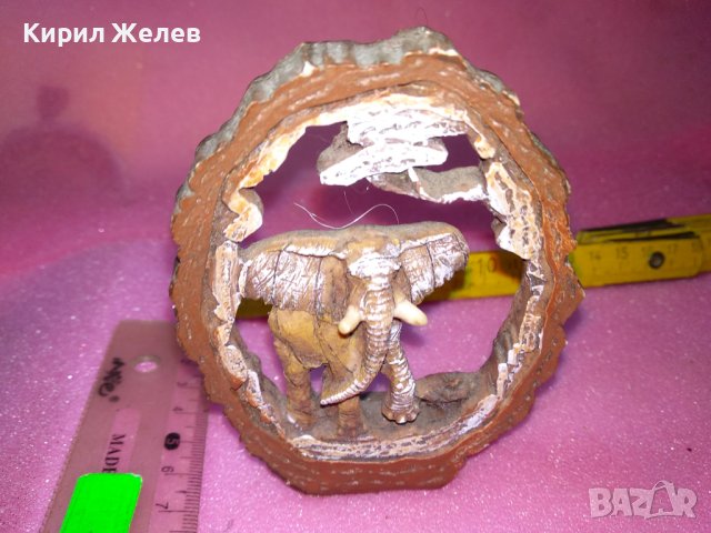 КРАСИВО ДЕКОРАТИВНО СЛОНЧЕ ФИГУРКА от ПОЛИРЕЗИН 38300, снимка 6 - Декорация за дома - 44186563