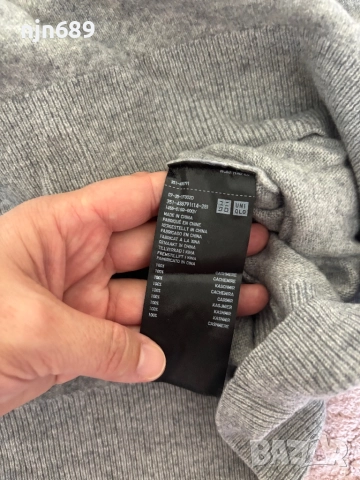 UNIQLO 100% кашмир, снимка 3 - Блузи с дълъг ръкав и пуловери - 52005927