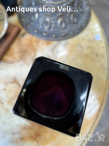 Стъклена ваза №7162 , снимка 5 - Антикварни и старинни предмети - 50950756