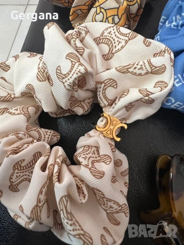 скрънчи ластик за коса Celine, снимка 7 - Аксесоари за коса - 41511486