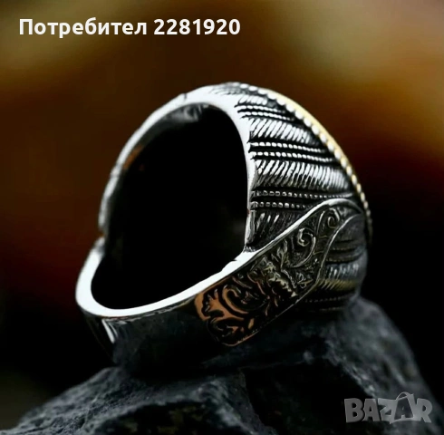 Луксозен мъжки пръстен , снимка 2 - Пръстени - 53563535