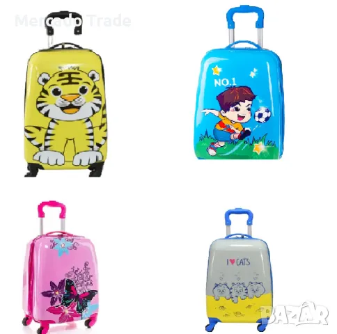 Детски куфар от поликарбон с различни детски картинки 31800