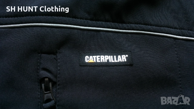 CATERPILAR Softshell Work Jacket размер XL работна горница вятърно устойчива W4-218, снимка 8 - Суичъри - 52111276