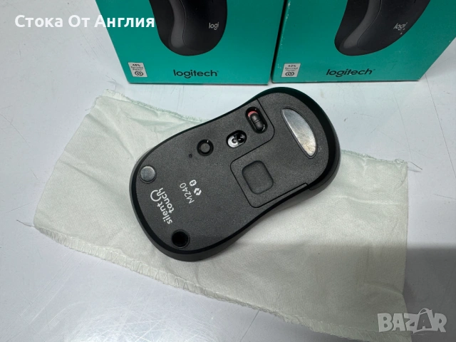 Мишка - Logitech M240 silent Bluetooth , снимка 3 - Клавиатури и мишки - 53810502