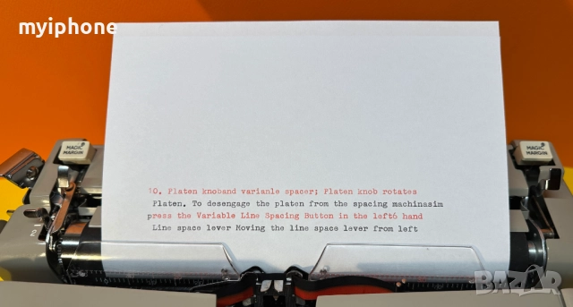 Пишеща Машина Royal Made in USA 3 Цвята Qwerty клавиатура топ състояние, снимка 2 - Антикварни и старинни предмети - 52675993