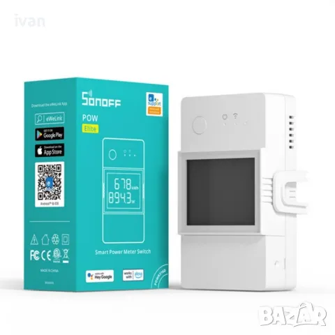 SONOFF POW Elite Интелигентен Превключвател за измерване на мощността 20А,, снимка 2 - Други стоки за дома - 50025221