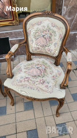 Два броя барокови кресла , снимка 5 - Столове - 53490730
