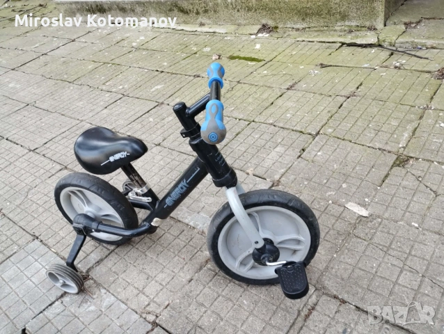 Баланс колело с педали и помощни колелца, снимка 2 - Детски велосипеди, триколки и коли - 53789069