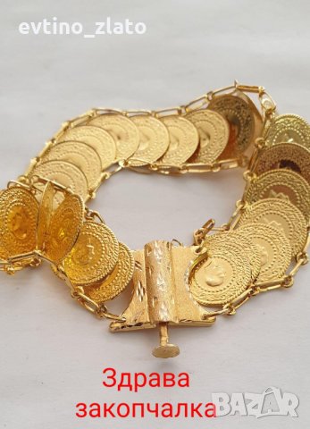 Дамска златна гривна 14к , снимка 3 - Гривни - 34622190