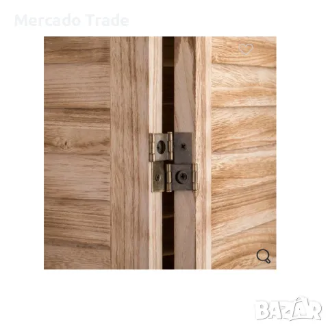 Декоративен параван Mercado Trade, Троен, Дърво, Кафяв, снимка 2 - Декорация за дома - 49171520