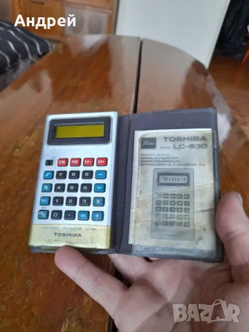 Калкулатор Toshiba LC-830, снимка 3 - Друга електроника - 49663246