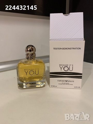Emporio Armani Because It's You 100ml EDP Tester , снимка 2 - Дамски парфюми - 39436681