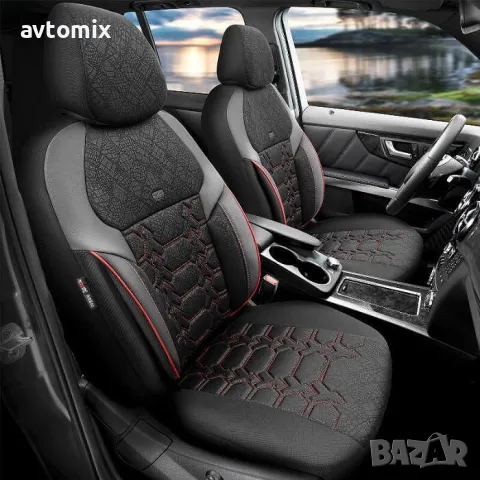 Тапицерия OTOM за кола Pulse PLS2902 Черно/Червен Кант, снимка 7 - Аксесоари и консумативи - 49930127