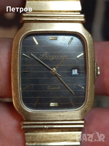 Часовник "Bergana" (Germany).vintage, снимка 3 - Антикварни и старинни предмети - 51216235