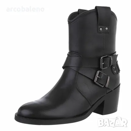 Дамски уестърн и байкърски ботуши, 2цвята , снимка 6 - Дамски ботуши - 47807581