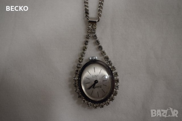 колие с висулка часовник, снимка 4 - Колиета, медальони, синджири - 41913305