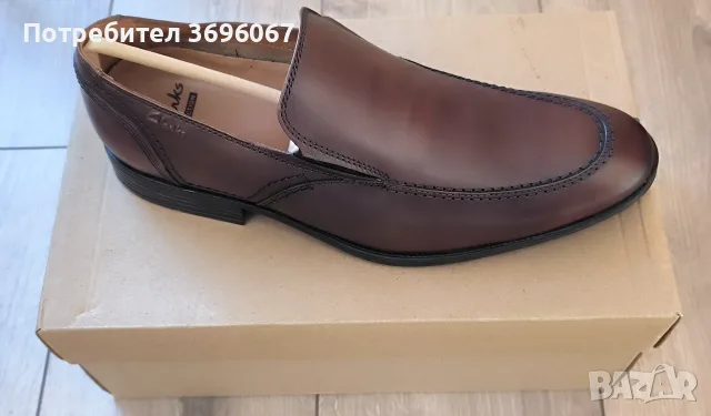 Clarks Kalden Step – мъжки кожени обувки – нови – №43