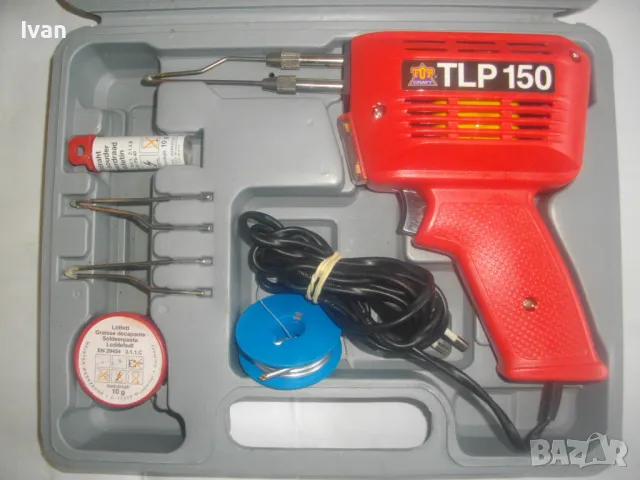 150W TOP CRAFT НОВ НЕМСКИ ОРИГИНАЛЕН ПЪЛЕН КОМПЛЕКТ ИНДУКЦИОНЕН ТРАНСФОРМАТОРЕН ЕЛЕКТРИЧЕСКИ ПОЯЛНИК, снимка 2 - Поялници и запояване - 49325583