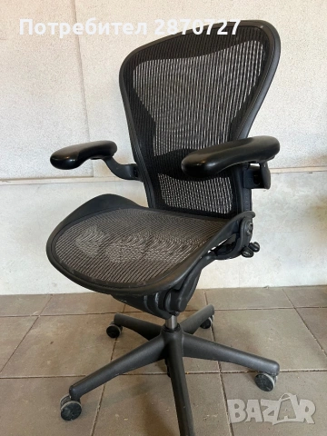 Herman Miller Aeron Classic, снимка 10 - Столове - 49595016