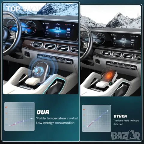 Безжичен адаптер Carplay, безжичен адаптер Plug and Play Android Auto, 5,8 GHz WiFi, снимка 8 - Аксесоари и консумативи - 49437196