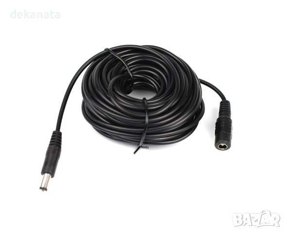 10м DC удължител за захранване на камери, между захранваното устройство и захранващия адаптер