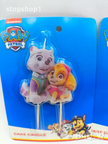 Paw patrol свещ рожден ден happy birthday , снимка 2 - Декорация за дома - 49259298